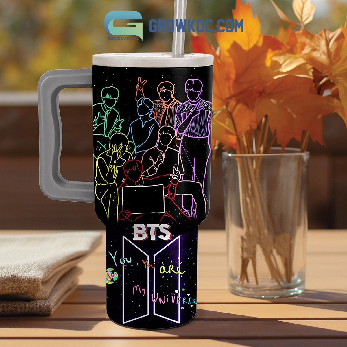 BTS Music Custom Stanley Cup 40 oz 30 oz Tumbler With Handle