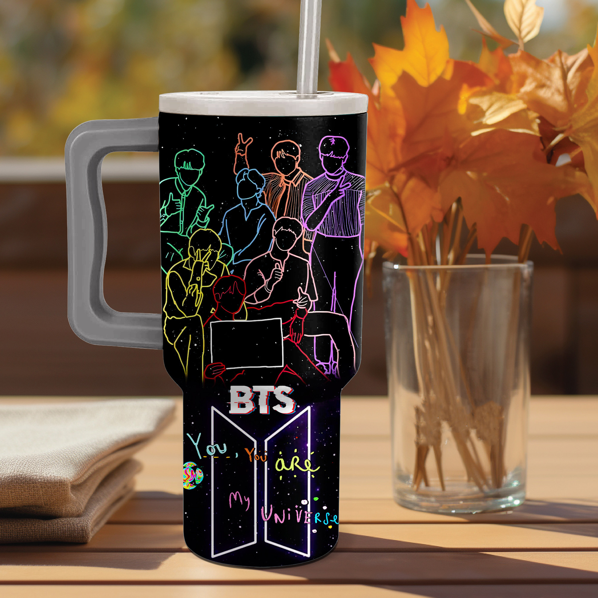 BTS Music Custom Stanley Cup 40 oz 30 oz Tumbler With Handle