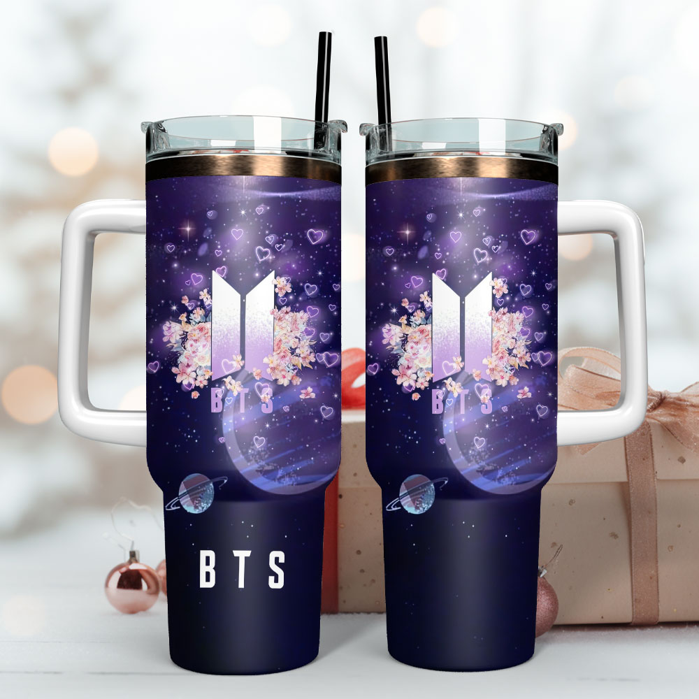 BTS Music Custom Stanley Cup 40 oz 30 oz Tumbler With Handle