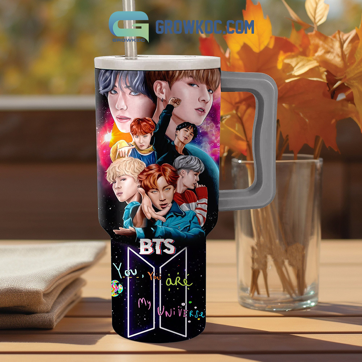 BTS Music Custom Stanley Cup 40 oz 30 oz Tumbler With Handle