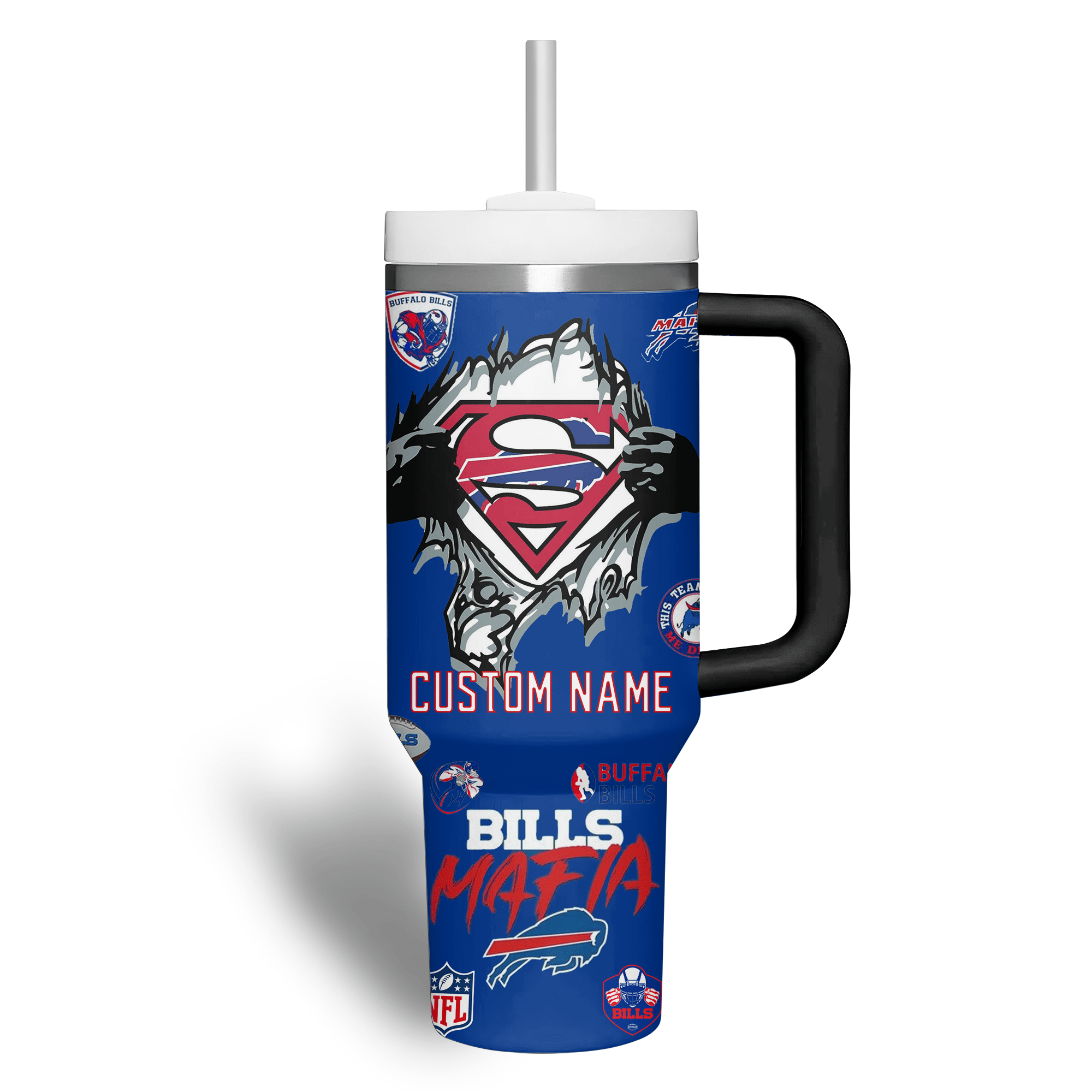Buffalo Bills NFL Custom Stanley Cup 40 oz 30 oz Tumbler With Handle