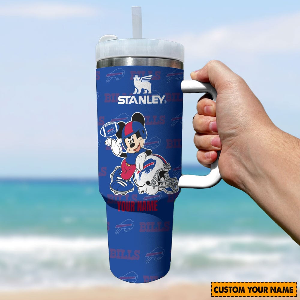 Buffalo Bills NFL Mickey Mouse Custom Stanley Cup 40 oz 30 oz Tumbler With Handle