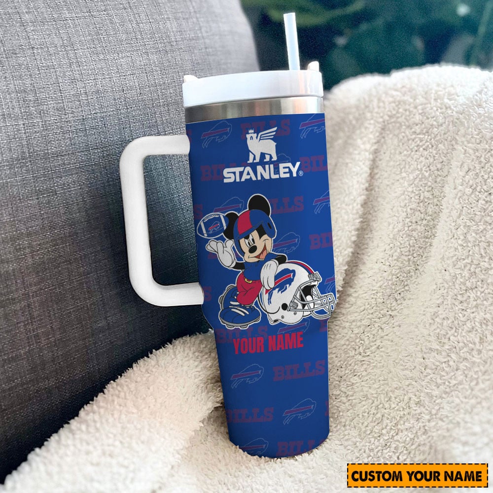 Buffalo Bills NFL Mickey Mouse Custom Stanley Cup 40 oz 30 oz Tumbler With Handle