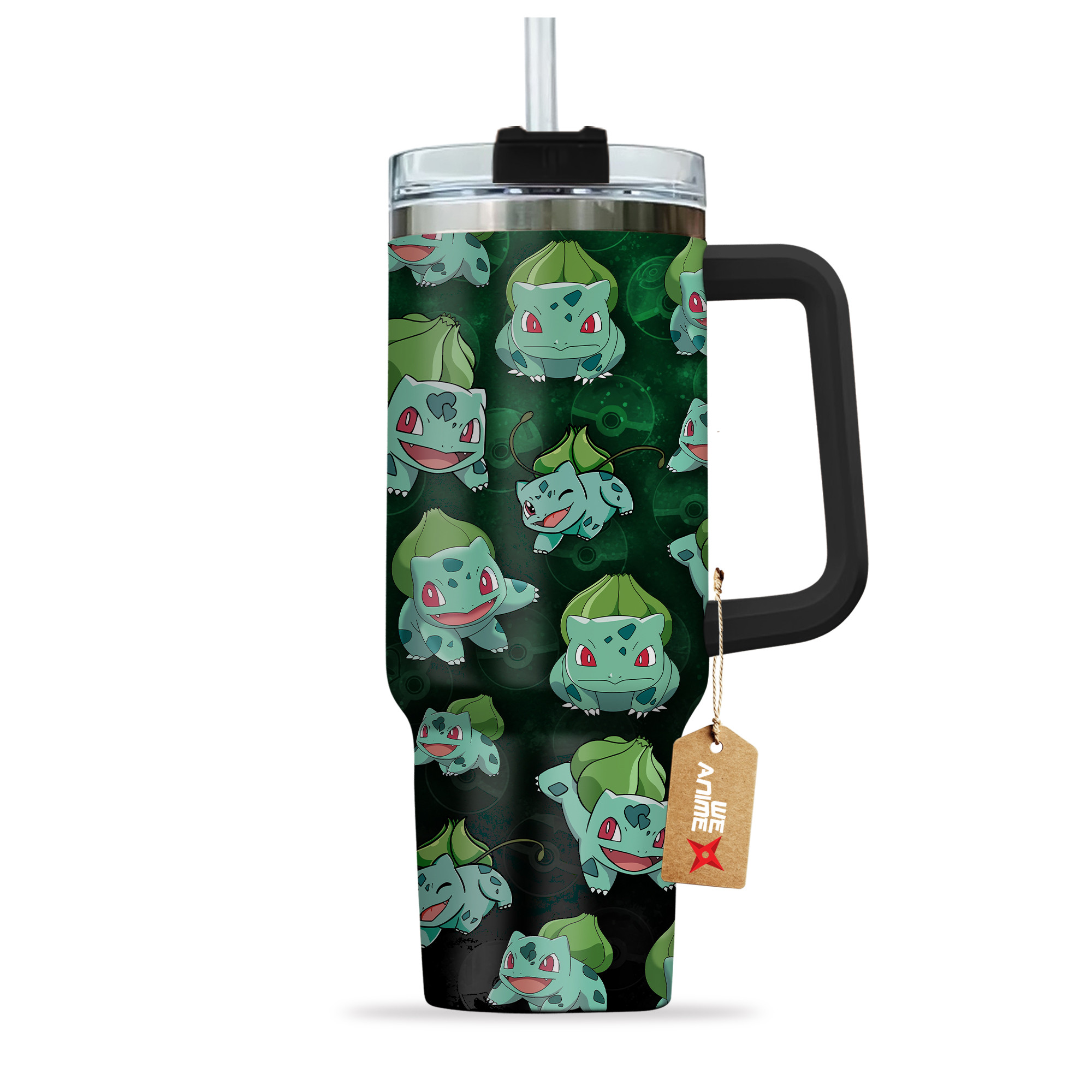 Bulbasaur Pokemon Anime Custom Stanley Cup 40 oz 30 oz Tumbler With Handle