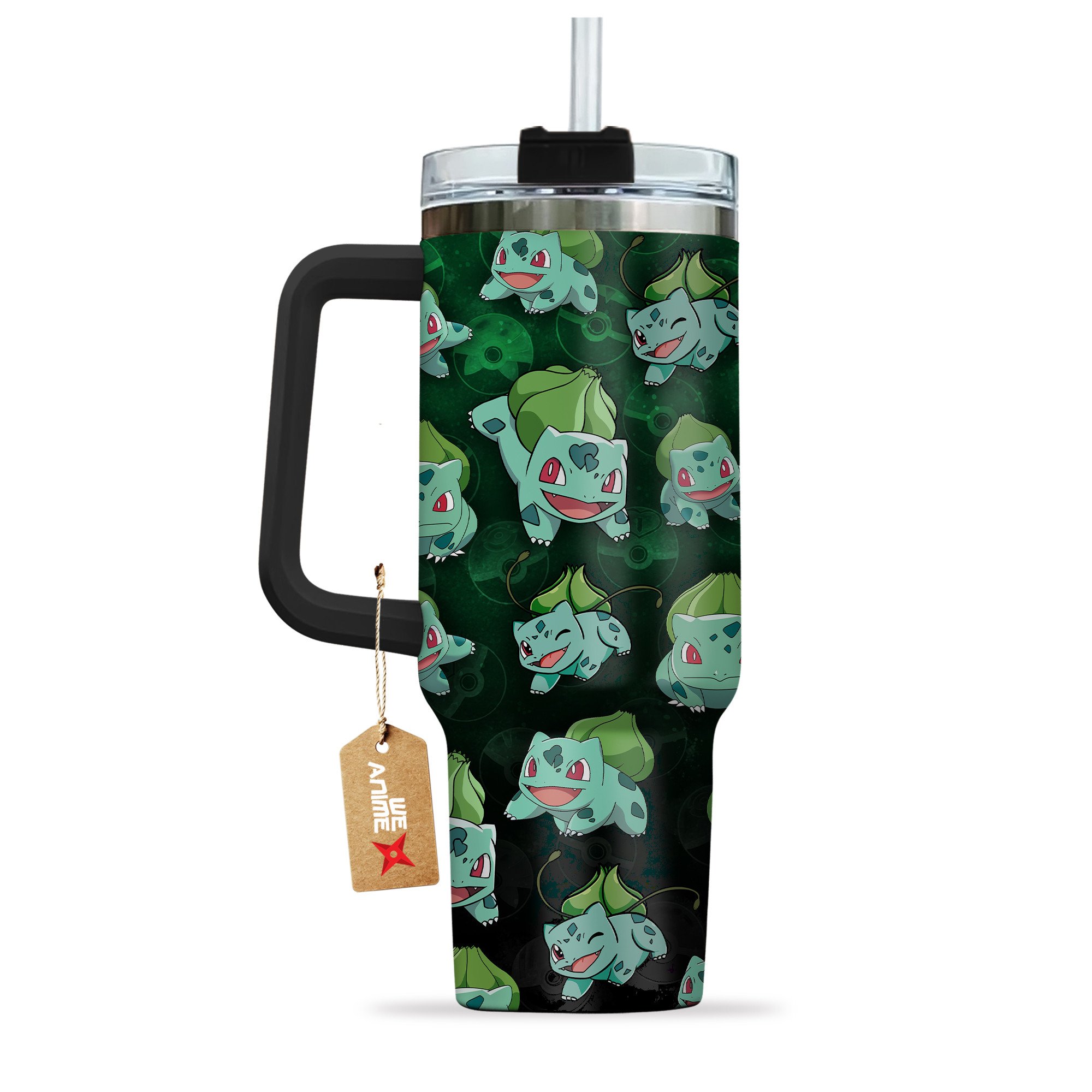 Bulbasaur Pokemon Anime Custom Stanley Cup 40 oz 30 oz Tumbler With Handle