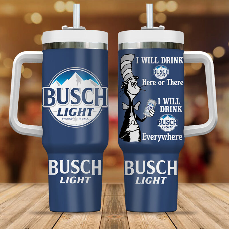 Busch Light Drinks Custom Stanley Cup 40 oz 30 oz Tumbler With Handle