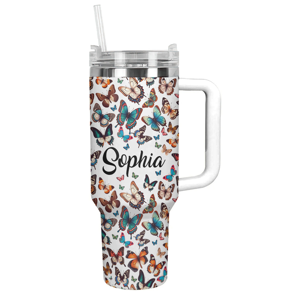 Butterflies Custom Stanley Cup 40 oz 30 oz Tumbler With Handle