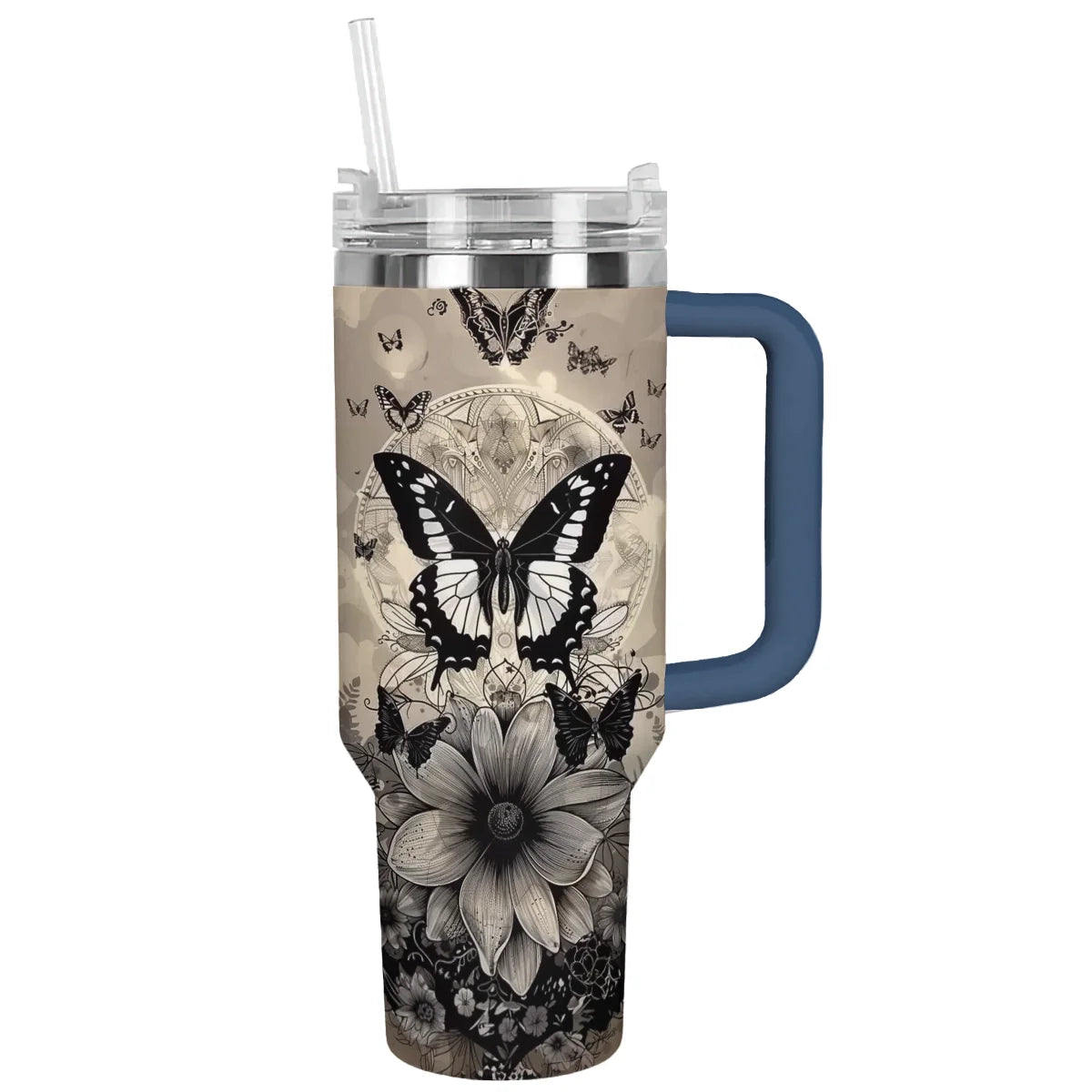 Butterfly Custom Stanley Cup 40 oz 30 oz Tumbler With Handle