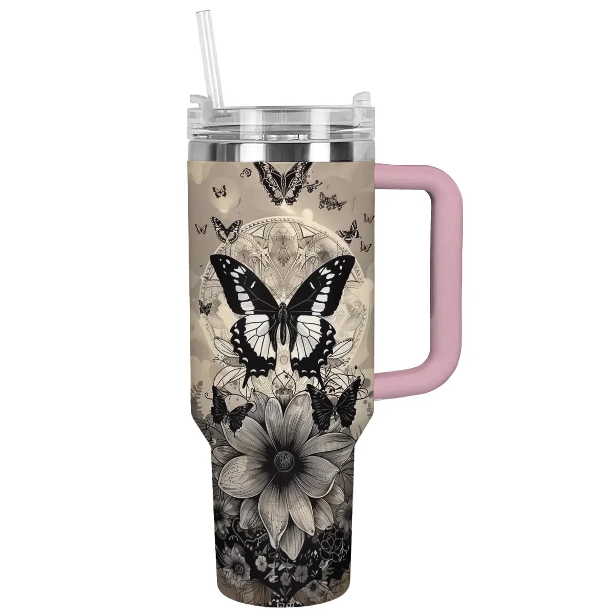 Butterfly Custom Stanley Cup 40 oz 30 oz Tumbler With Handle