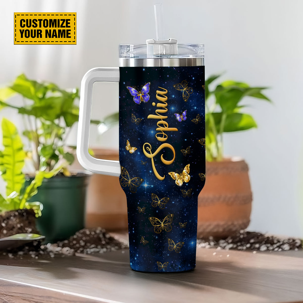 Butterfly Jewelry Faith Custom Stanley Cup 40 oz 30 oz Tumbler With Handle