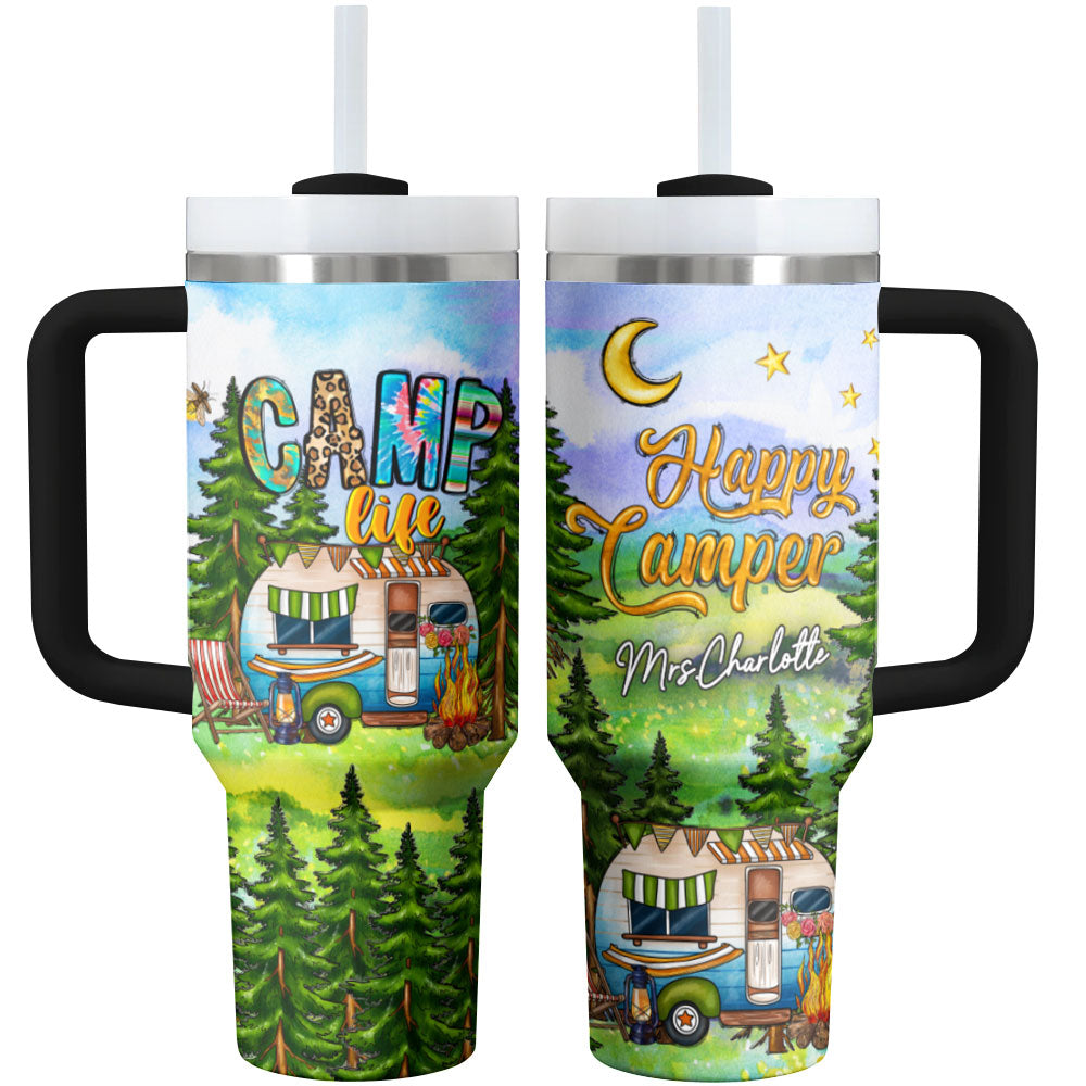 Camping Life Custom Stanley Cup 40 oz 30 oz Tumbler With Handle