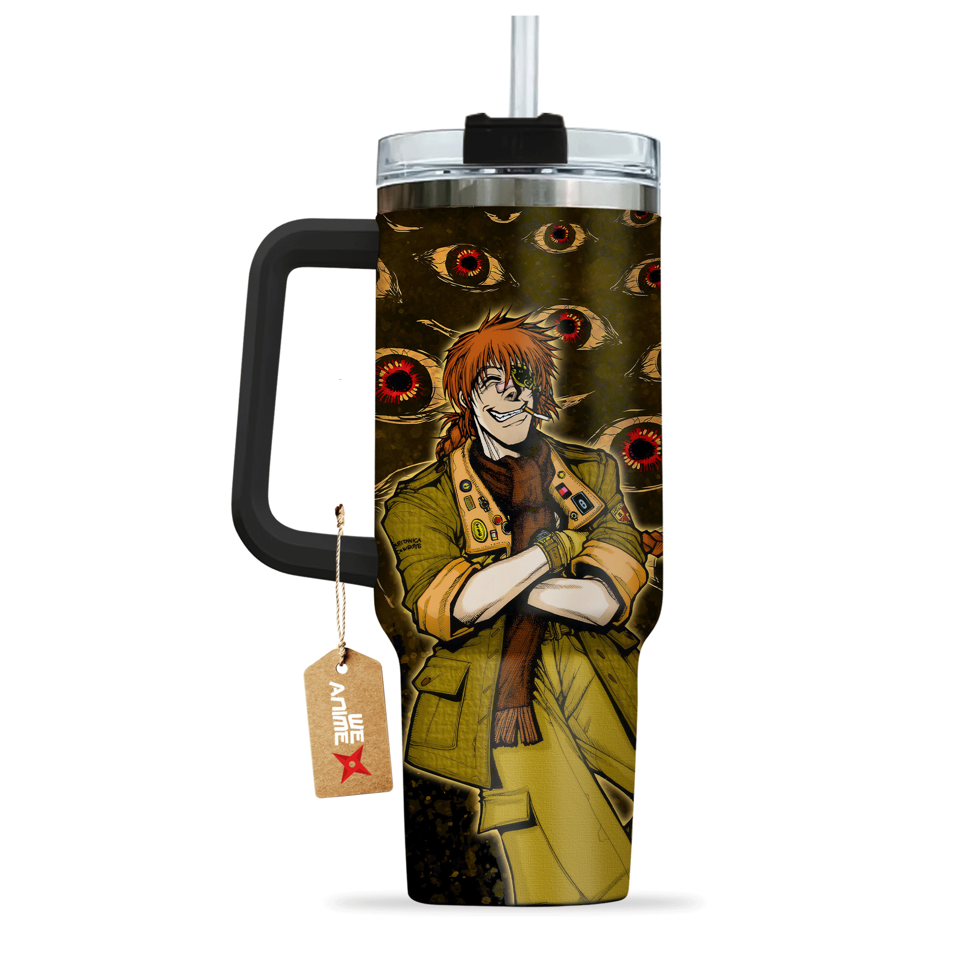 Captain Pip Bernadotte Hellsing Anime Custom Stanley Cup 40 oz 30 oz Tumbler With Handle