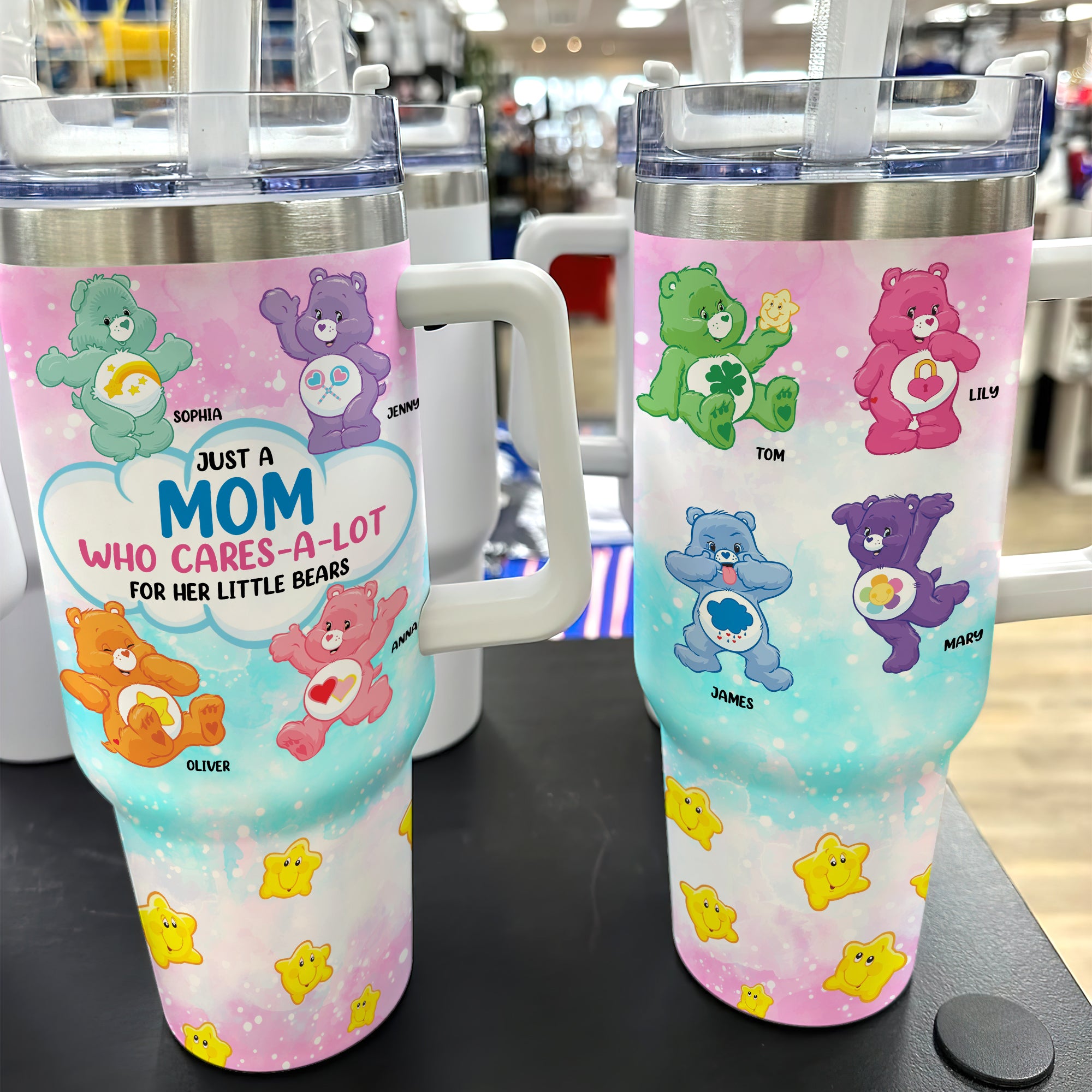 Care Bears Mom Cartoon Custom Stanley Cup 40 oz 30 oz Tumbler With Handle