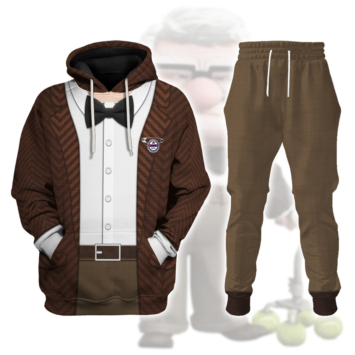 Carl Fredricksen Costume Hoodie Sweatshirt T-Shirt Sweatpants - Stormmerch Exclusive