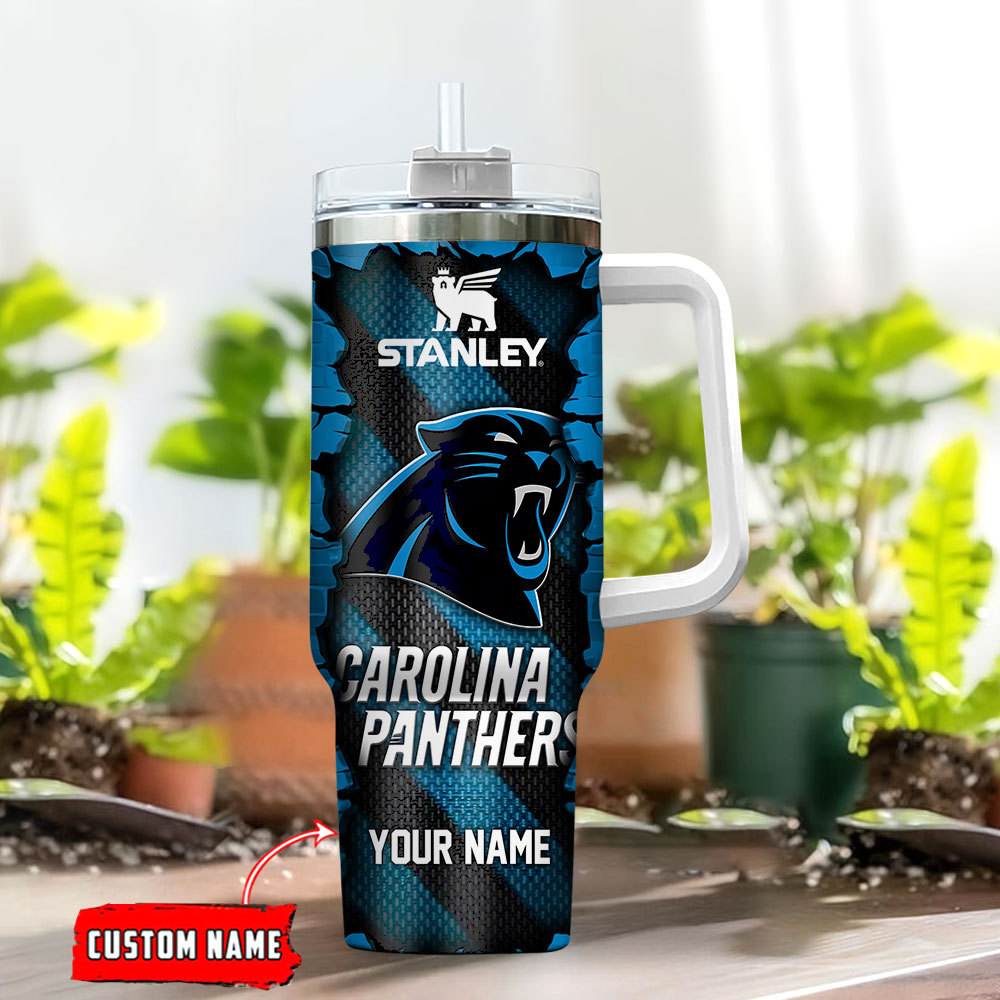 Carolina Panthers NFL Custom Stanley Cup 40 oz 30 oz Tumbler With Handle