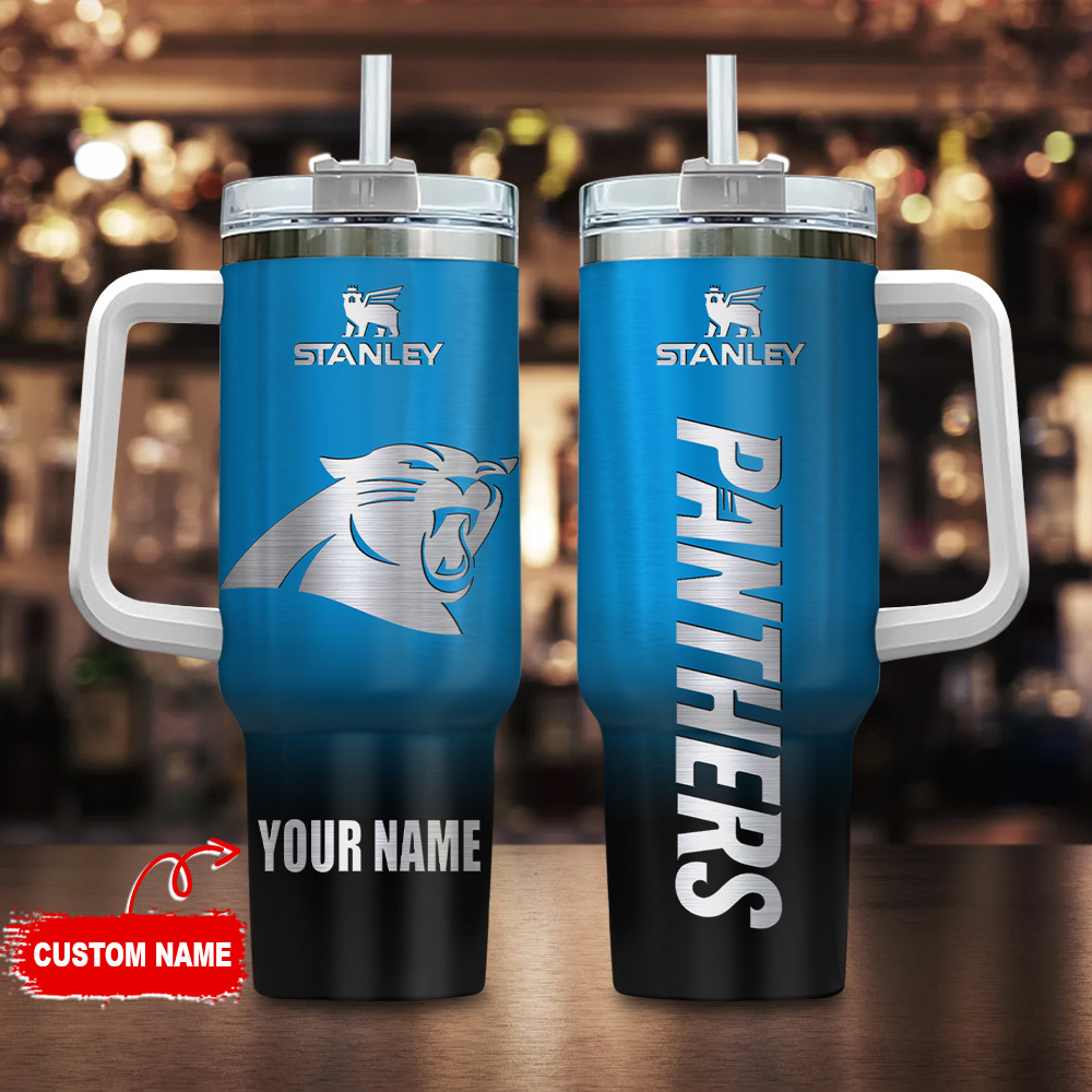 Carolina Panthers NFL Custom Stanley Cup 40 oz 30 oz Tumbler With Handle