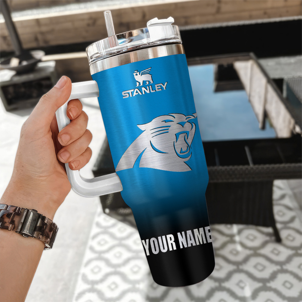 Carolina Panthers NFL Custom Stanley Cup 40 oz 30 oz Tumbler With Handle