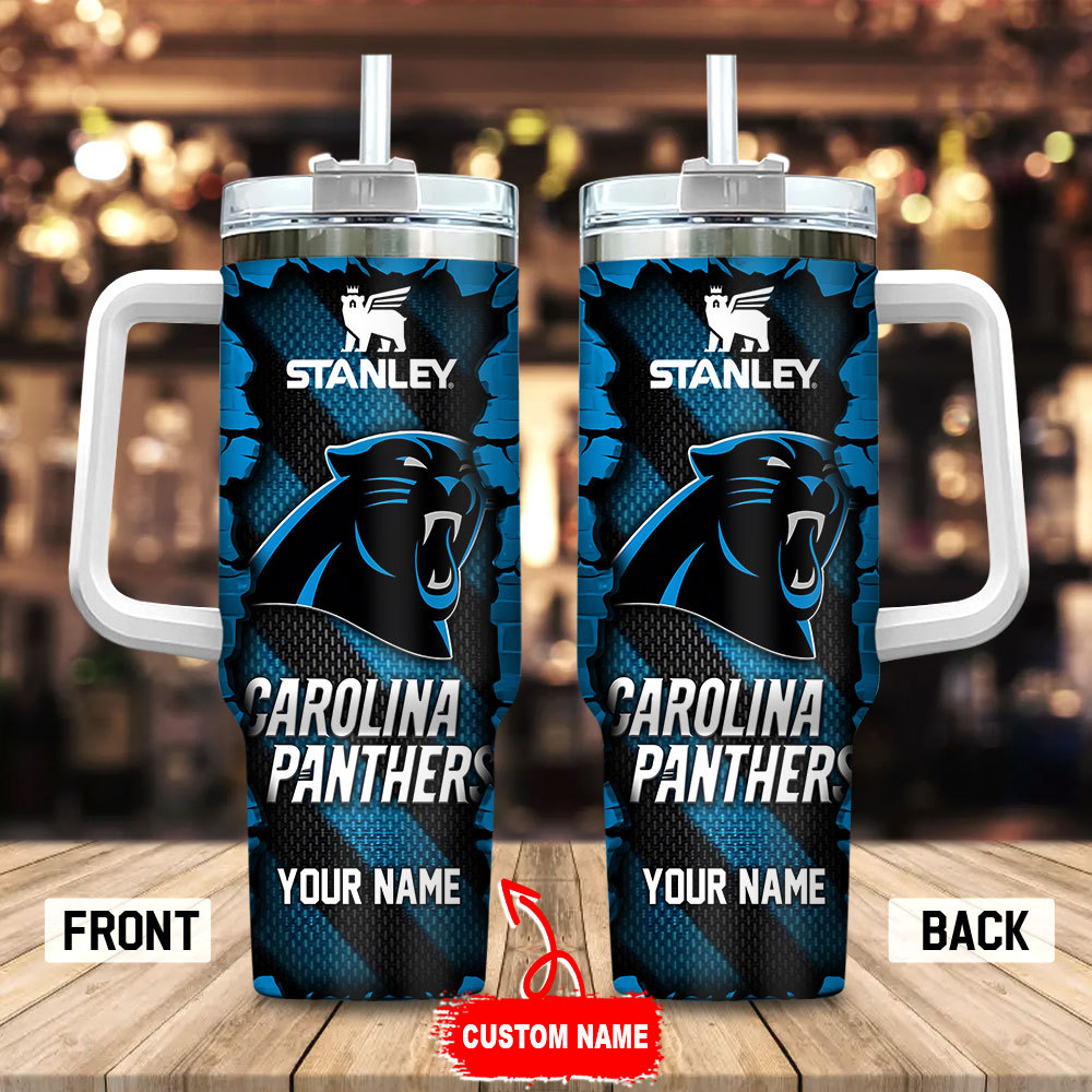 Carolina Panthers NFL Custom Stanley Cup 40 oz 30 oz Tumbler With Handle