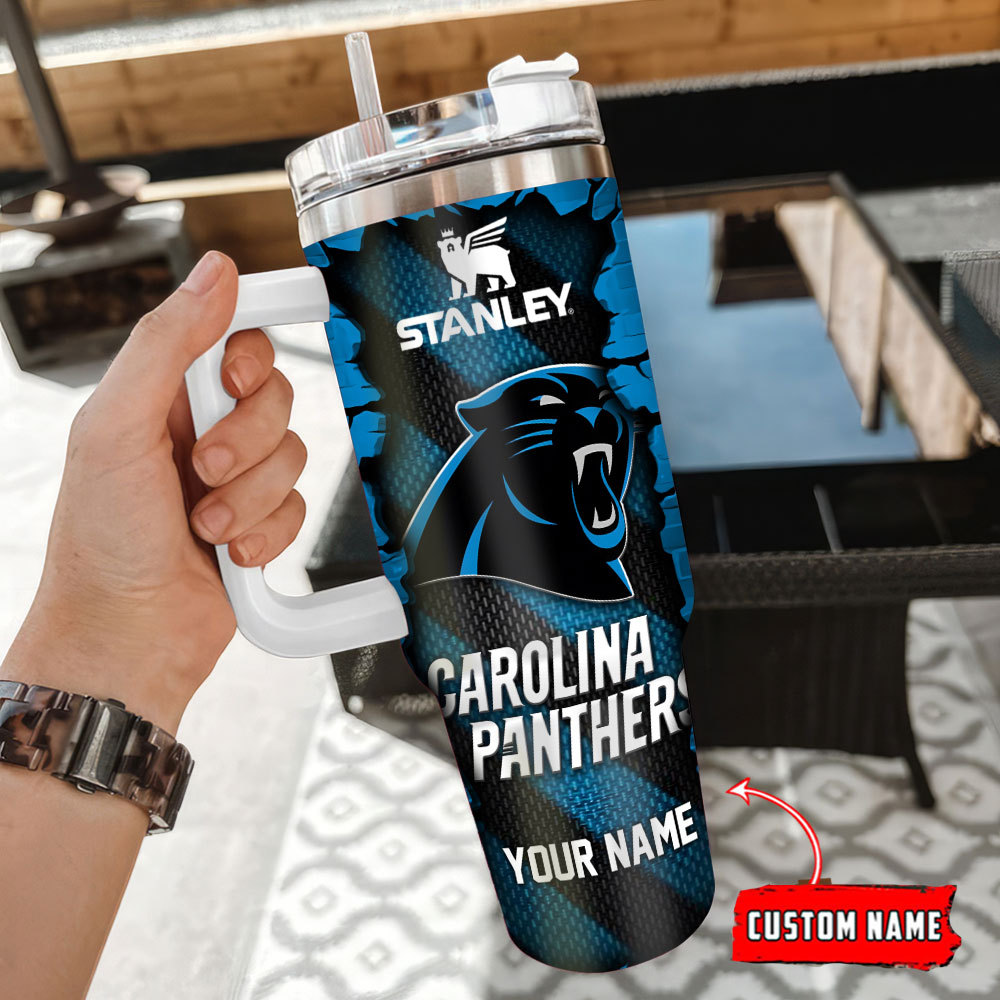Carolina Panthers NFL Custom Stanley Cup 40 oz 30 oz Tumbler With Handle