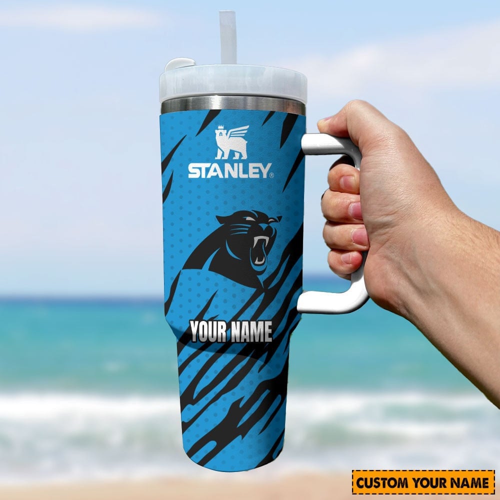 Carolina Panthers NFL Custom Stanley Cup 40 oz 30 oz Tumbler With Handle