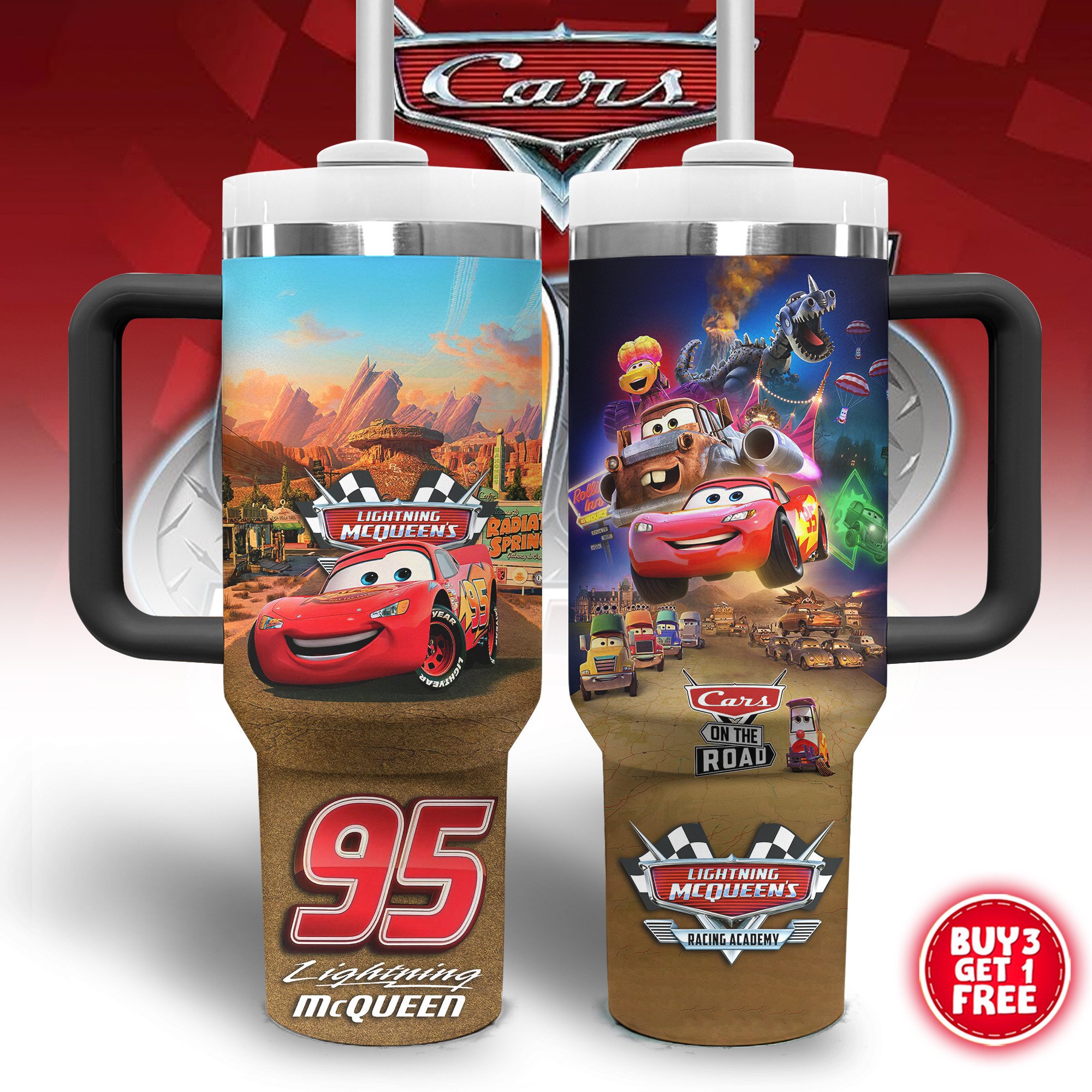 Cars On The Road TV Series Custom Stanley Cup 40 oz 30 oz Tumbler With Handle