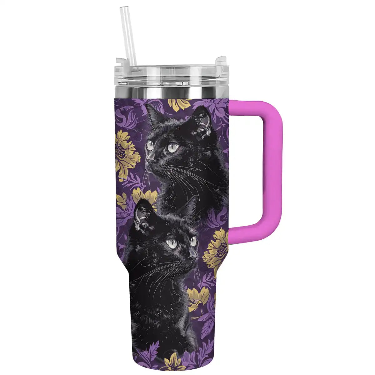 Cat Custom Stanley Cup 40 oz 30 oz Tumbler With Handle
