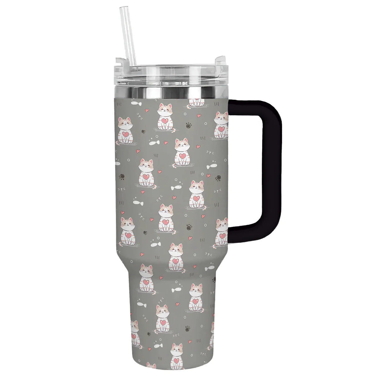 Cat Custom Stanley Cup 40 oz 30 oz Tumbler With Handle