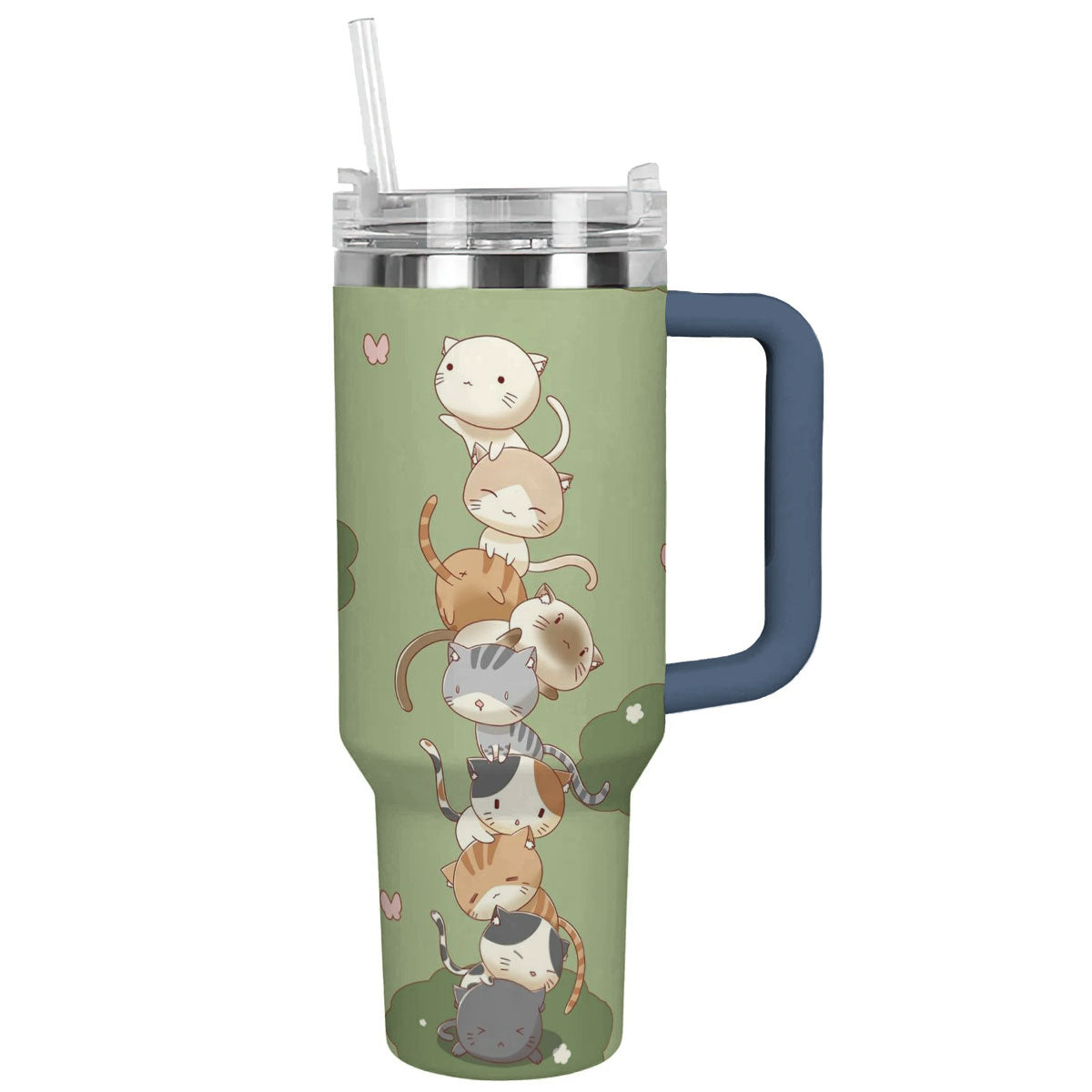Cat Custom Stanley Cup 40 oz 30 oz Tumbler With Handle