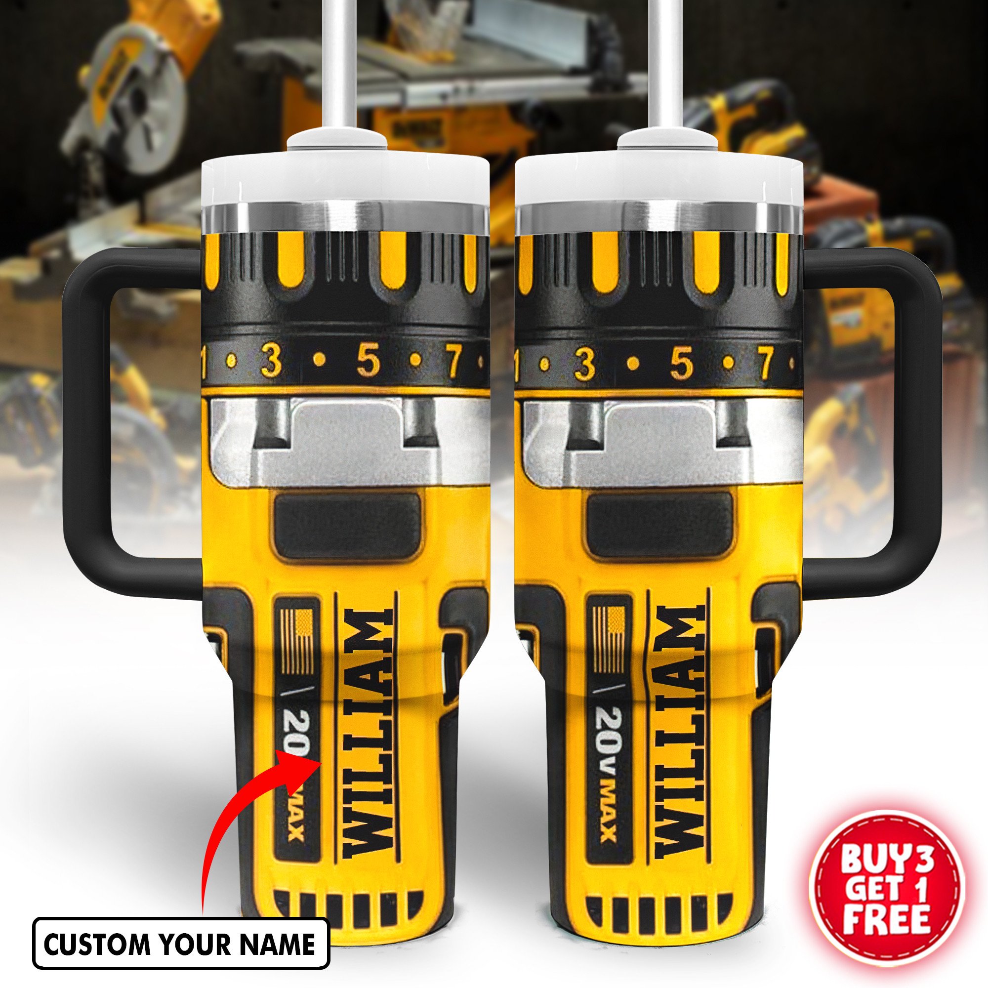 Cat Filter Real Wrench Custom Stanley Cup 40 oz 30 oz Tumbler With Handle