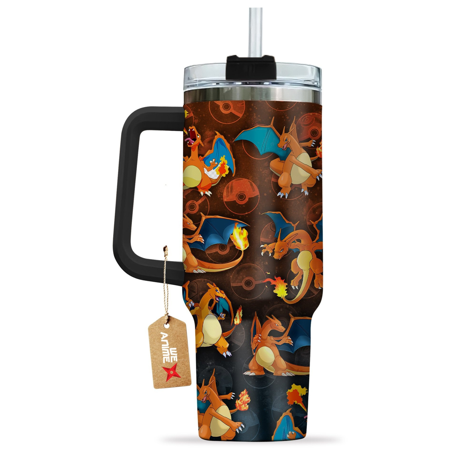 Charizard Pokemon Anime Custom Stanley Cup 40 oz 30 oz Tumbler With Handle