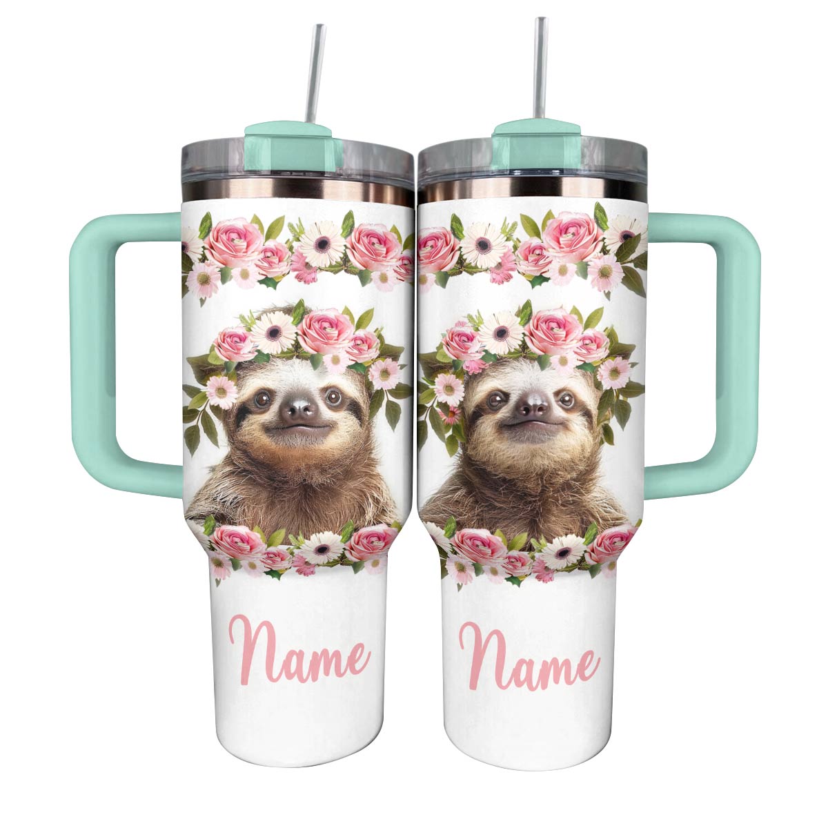 Charming Sloths Custom Stanley Cup 40 oz 30 oz Tumbler With Handle