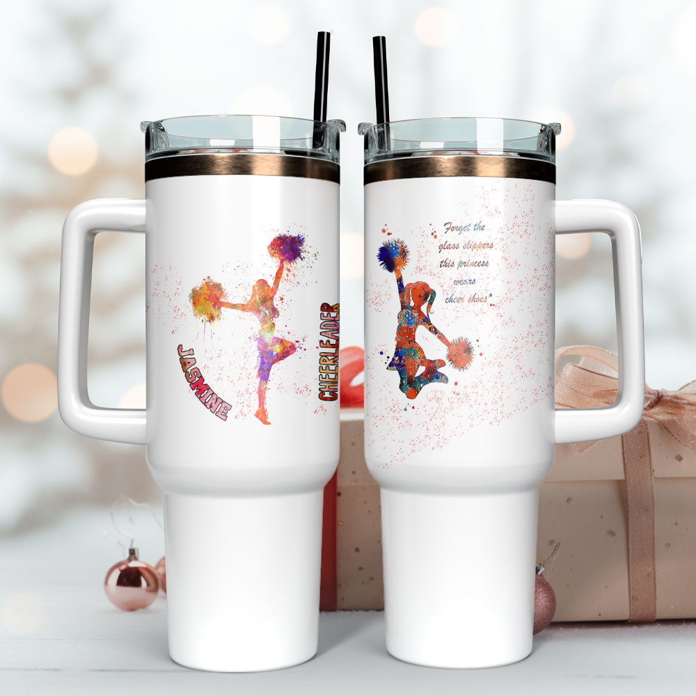 Cheerleader Artwork Custom Stanley Cup 40 oz 30 oz Tumbler With Handle