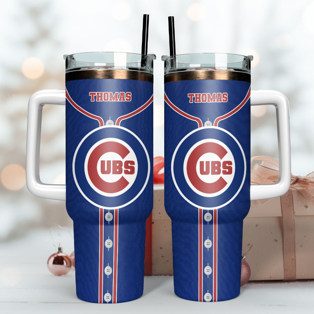 Chicago Cubs Baseball MLB Custom Stanley Cup 40 oz 30 oz Tumbler With Handle