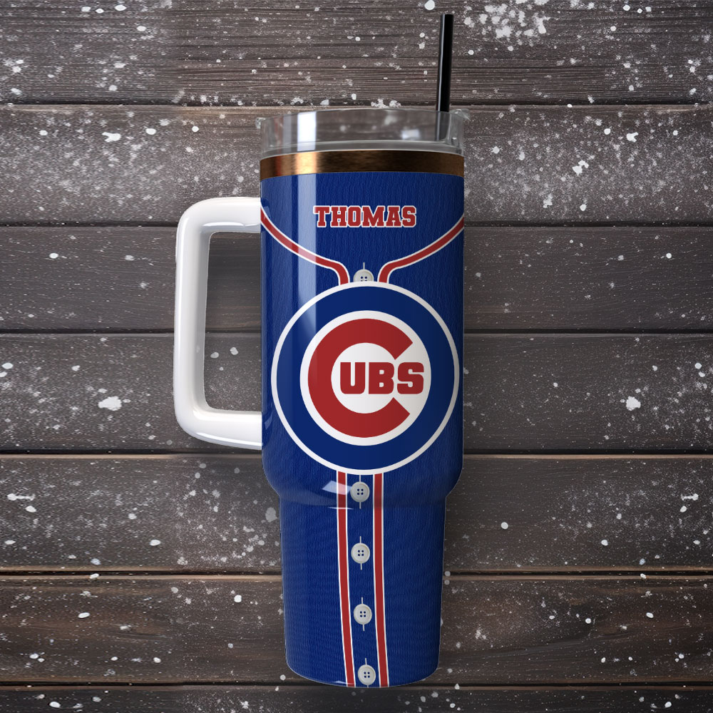 Chicago Cubs Baseball MLB Custom Stanley Cup 40 oz 30 oz Tumbler With Handle