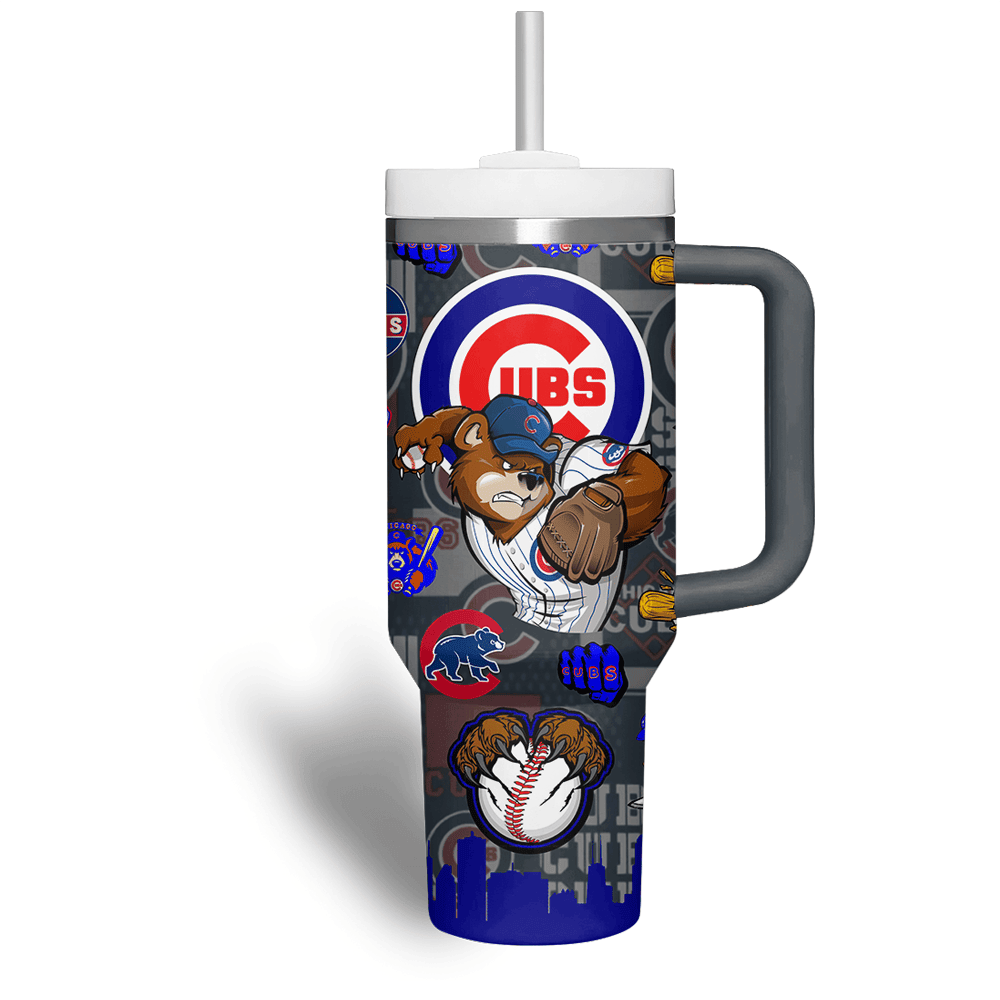 Chicago Cubs MLB Custom Stanley Cup 40 oz 30 oz Tumbler With Handle