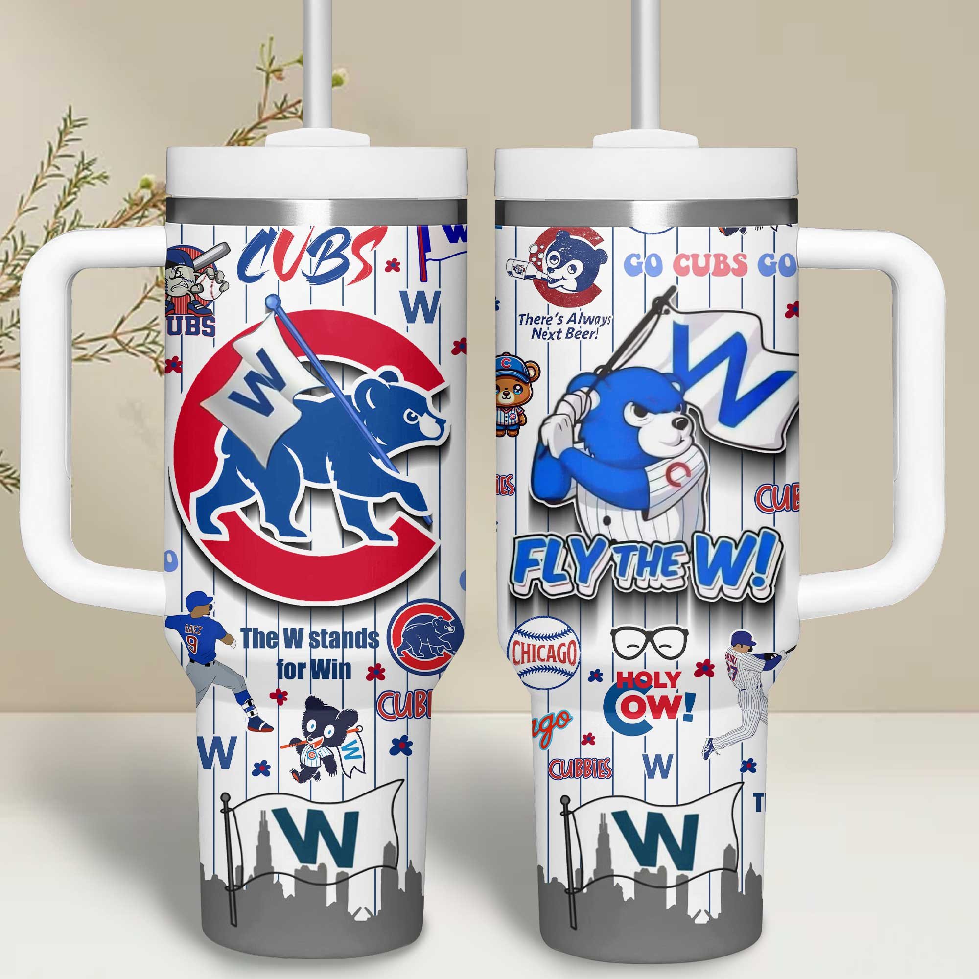 Chicago Cubs MLB Custom Stanley Cup 40 oz 30 oz Tumbler With Handle