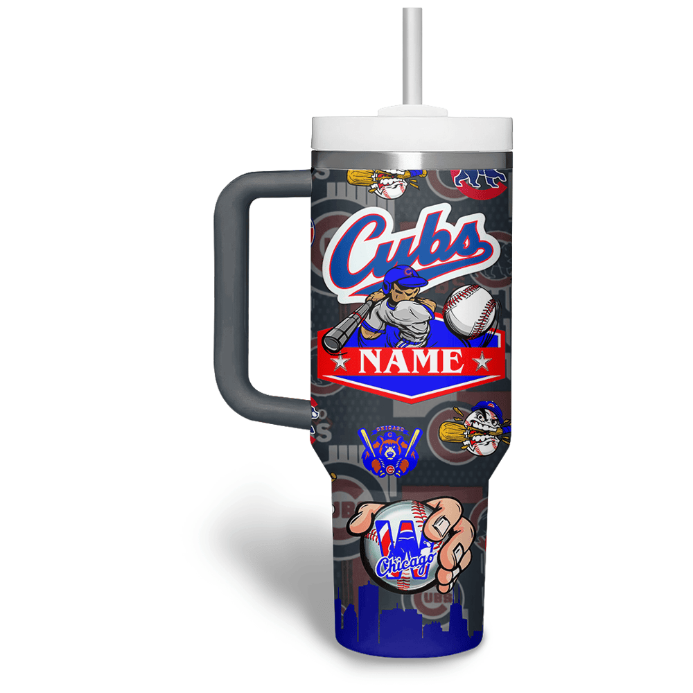 Chicago Cubs MLB Custom Stanley Cup 40 oz 30 oz Tumbler With Handle