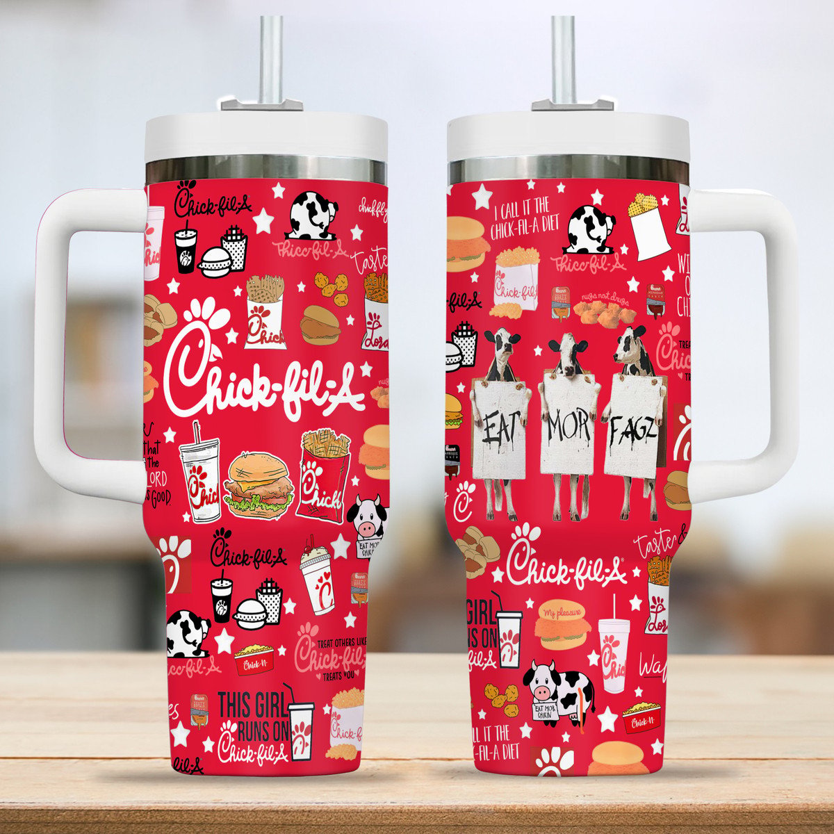 Chick-fil-A Food Custom Stanley Cup 40 oz 30 oz Tumbler With Handle