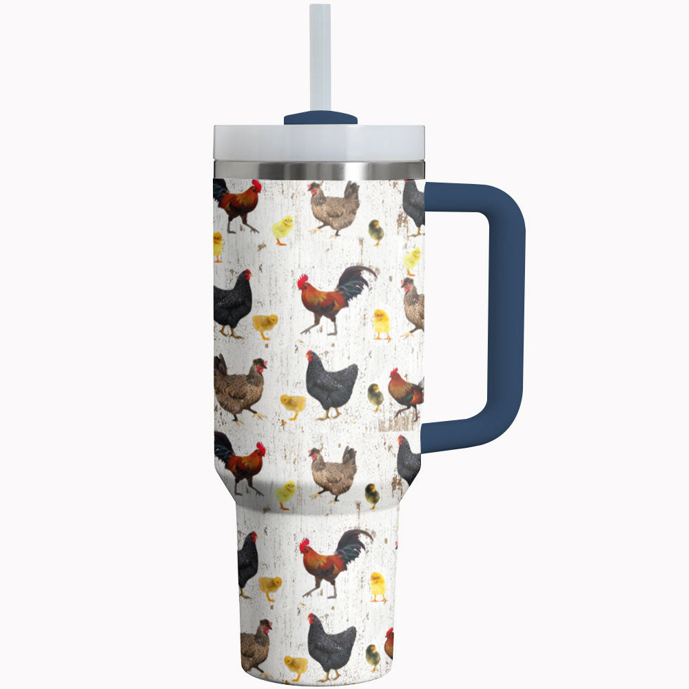 Chicken Custom Stanley Cup 40 oz 30 oz Tumbler With Handle