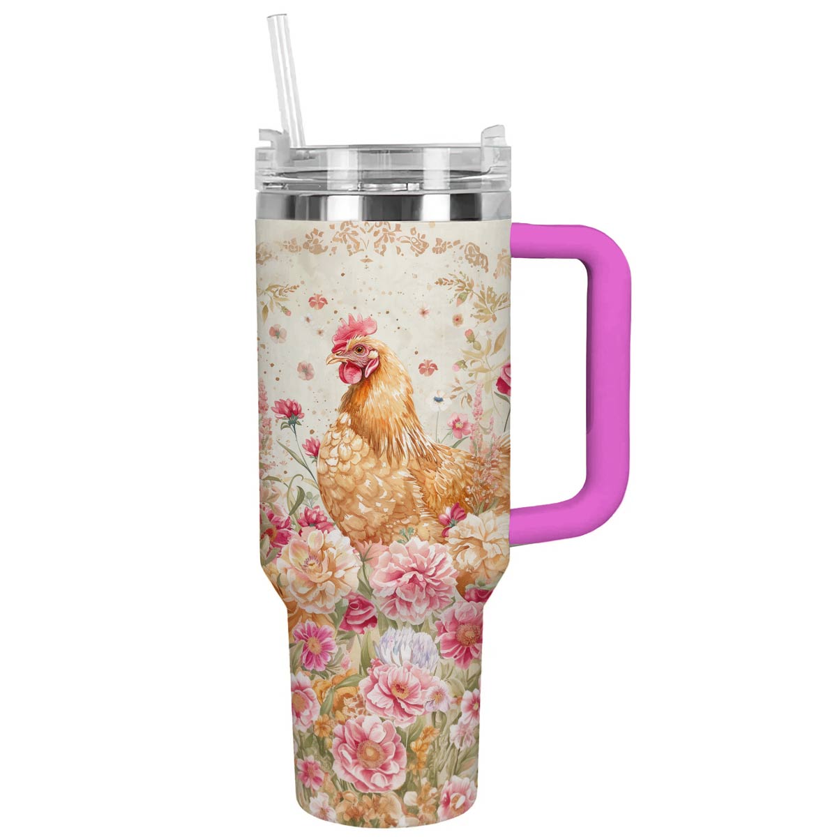 Chicken Custom Stanley Cup 40 oz 30 oz Tumbler With Handle