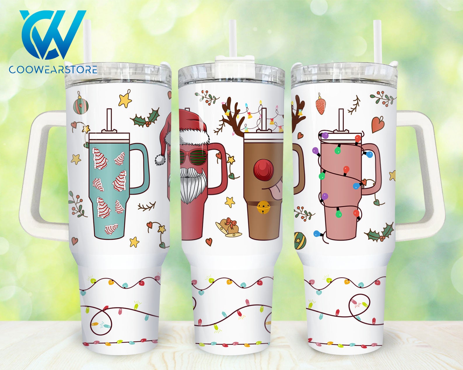 Christmas Cups Custom Stanley Cup 40 oz 30 oz Tumbler With Handle