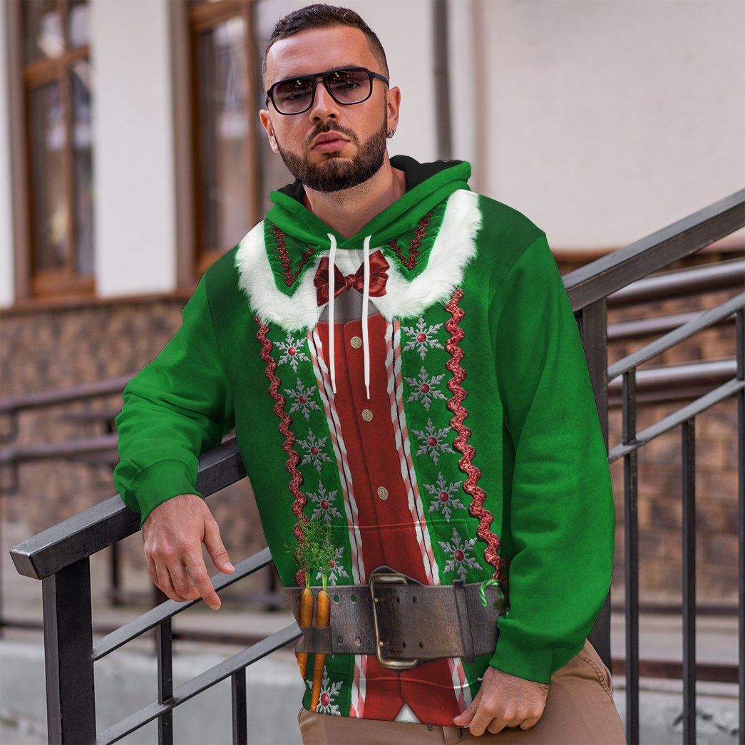 Christmas Elf Costume Hoodie Sweatshirt T-Shirt Sweatpants Tracksuit - Stormmerch Exclusive