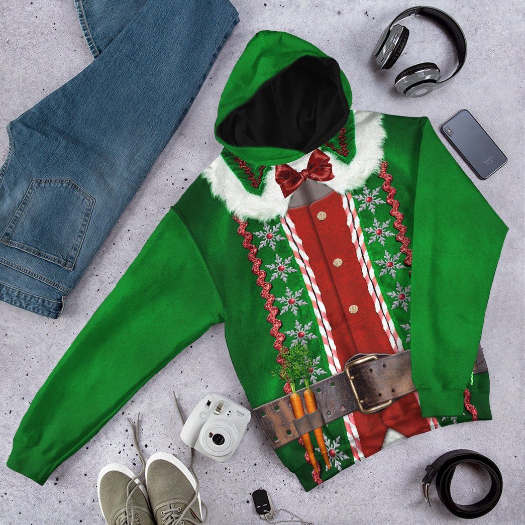 Christmas Elf Costume Hoodie Sweatshirt T-Shirt Sweatpants Tracksuit - Stormmerch Exclusive