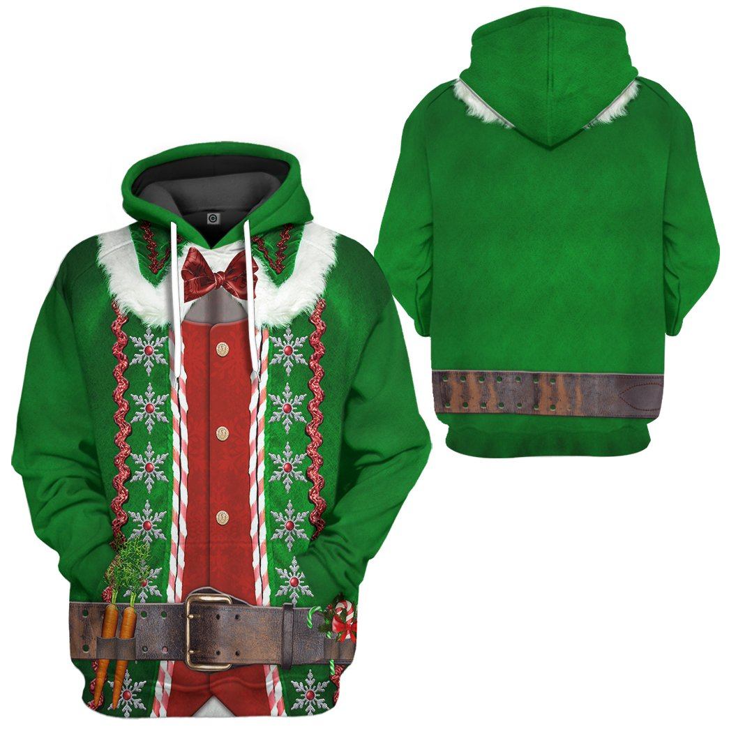 Christmas Elf Costume Hoodie Sweatshirt T-Shirt Sweatpants Tracksuit - Stormmerch Exclusive