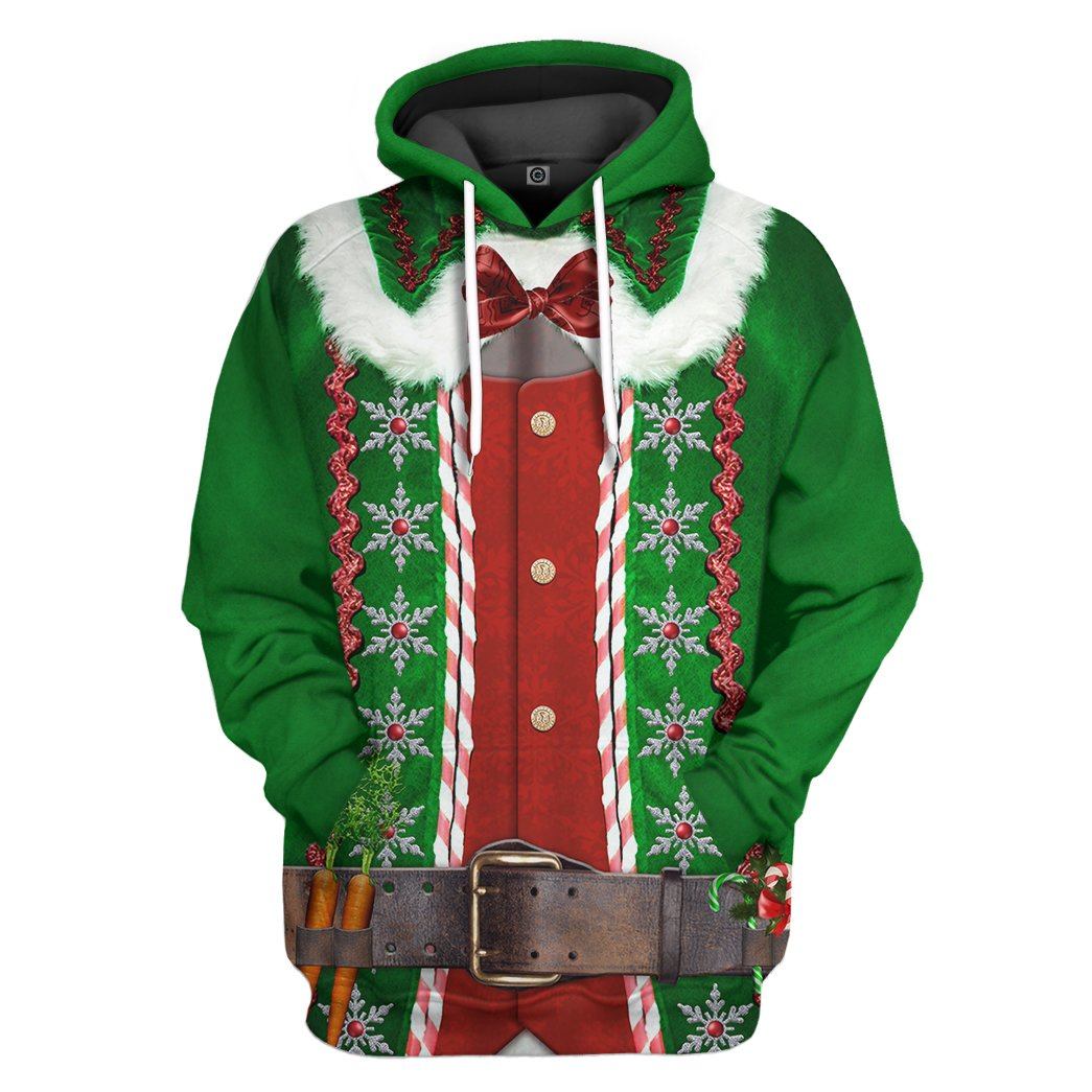 Christmas Elf Costume Hoodie Sweatshirt T-Shirt Sweatpants Tracksuit - Stormmerch Exclusive