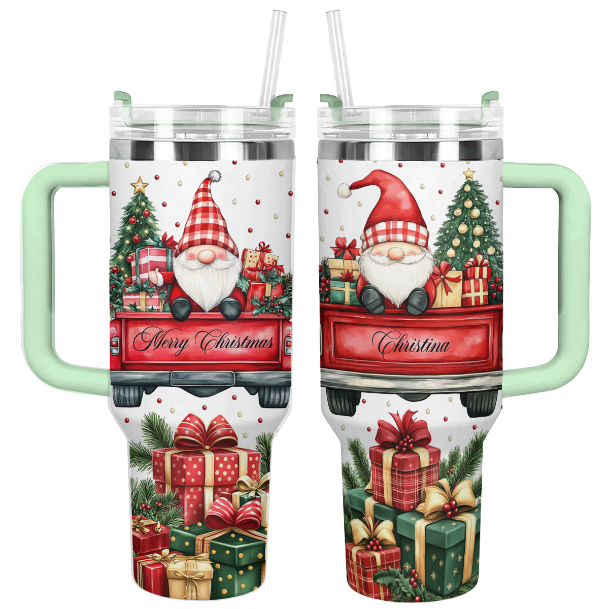 Christmas Gnome Custom Stanley Cup 40 oz 30 oz Tumbler With Handle