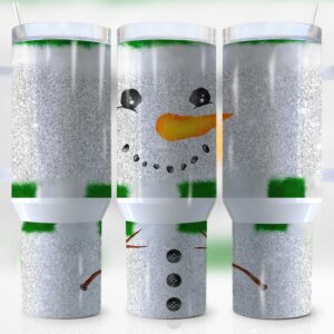 Christmas Snowman Custom Stanley Cup 40 oz 30 oz Tumbler With Handle