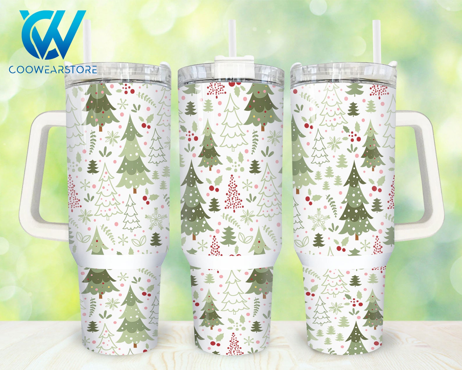Christmas Trees Custom Stanley Cup 40 oz 30 oz Tumbler With Handle