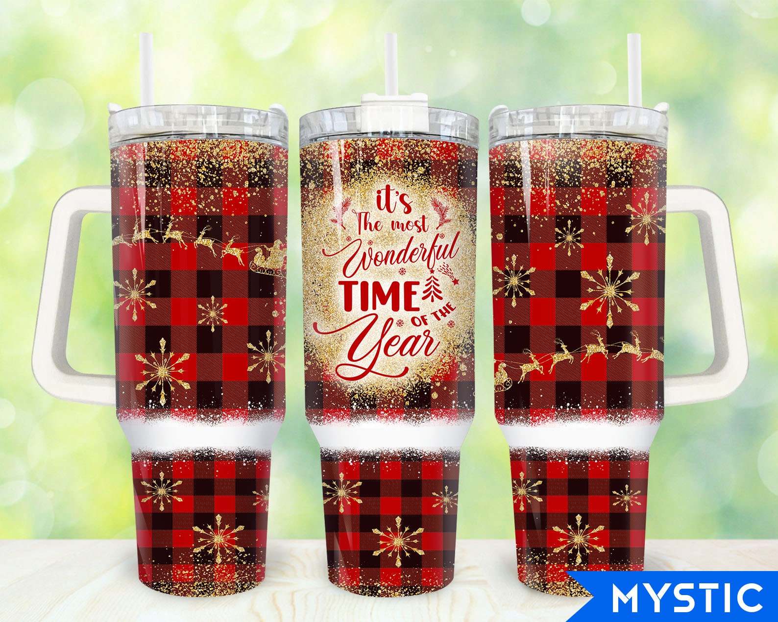Christmas Wonderful Time Custom Stanley Cup 40 oz 30 oz Tumbler With Handle