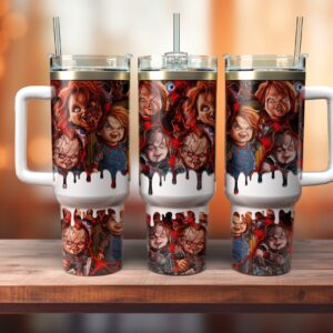 Chucky Movies Custom Stanley Cup 40 oz 30 oz Tumbler With Handle